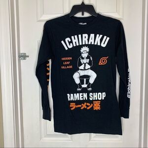 Men’s Naruto Shippuden Ichiraku Ramen Shop Long-Sleeve Shirt Size Small